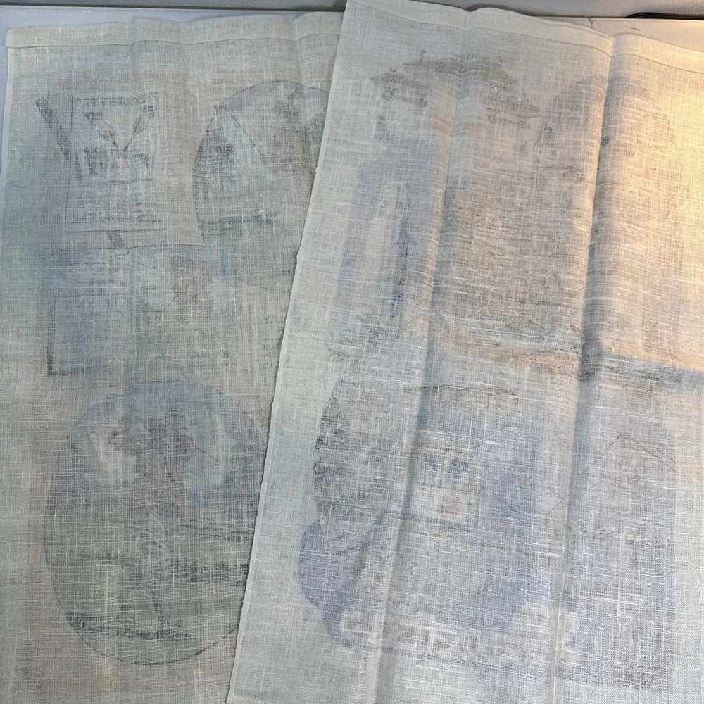 Vtg Lot‎ 2 Souvenir Tea Towel New Golf San Francisco Collectible Kitchen